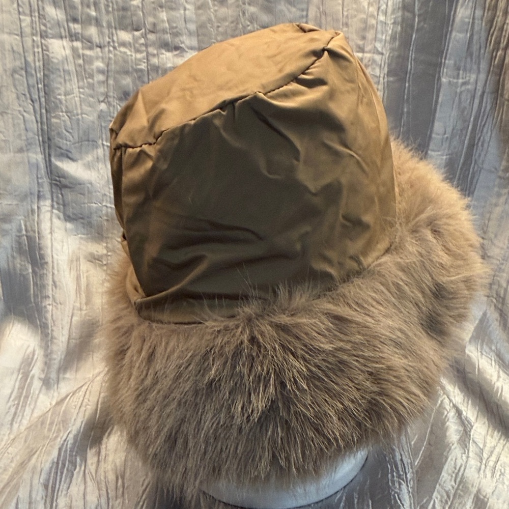 Plush Tan Faux Fur Hat - Picture 8 of 8